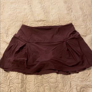 Maroon Lululemon skirt